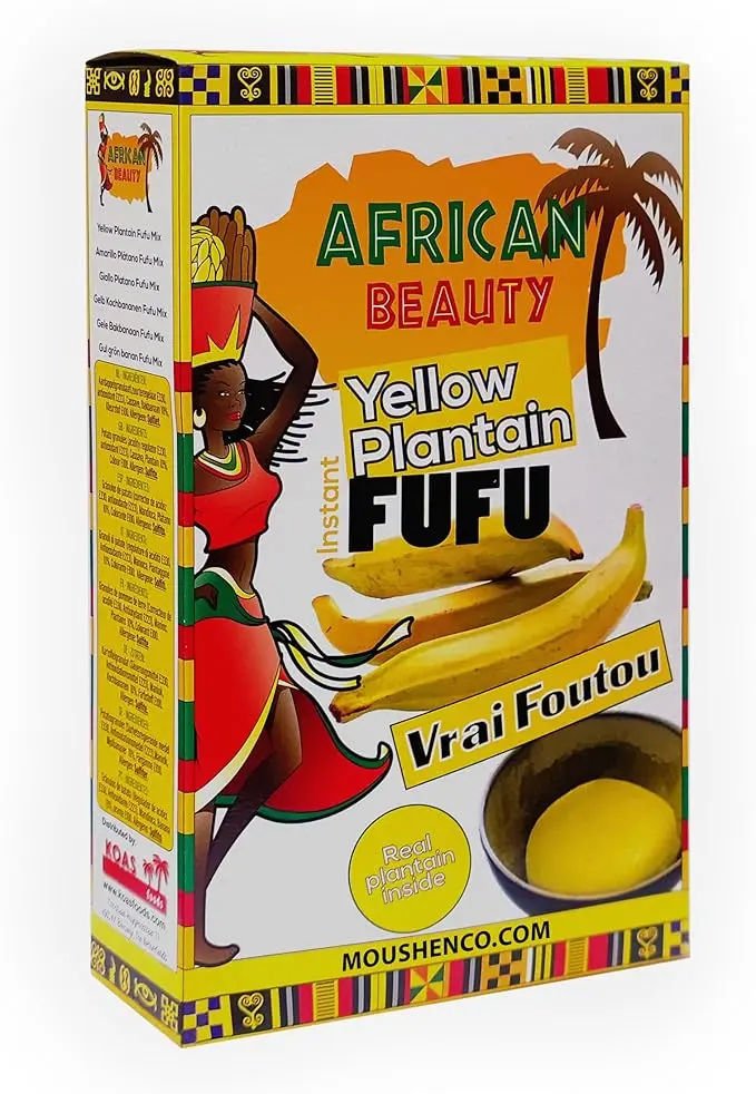 AFRICAN BEAUTY YELLOW PLANTAIN FUFU FLOUR 680G