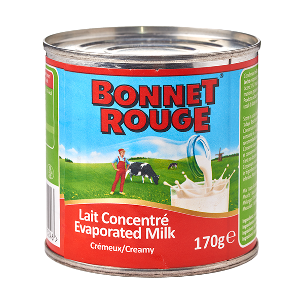 BONNET ROUGE EVAPORATED MILK 170GR