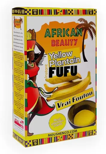 AFRICAN BEAUTY YELLOW PLANTAIN FUFU FLOUR 680G