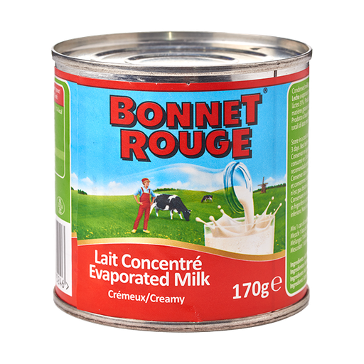 BONNET ROUGE EVAPORATED MILK 170GR